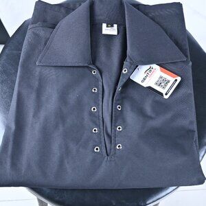 Mens Scottish Jacobite Shirt Navy Blue Ghillie Lace Up Top